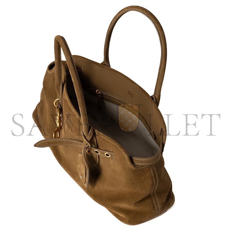 MIU MIU AVENTURE SUEDE BAG 5BG310 (44*22.5*14.5cm)
